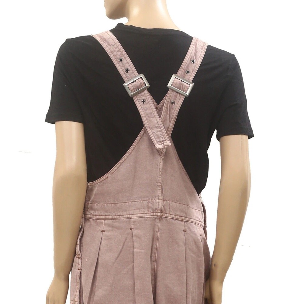 Free People We The Free Felix Tapered Overalls Jumpsuit Pinafore Solid XS 287217 - Picture 8 of 8